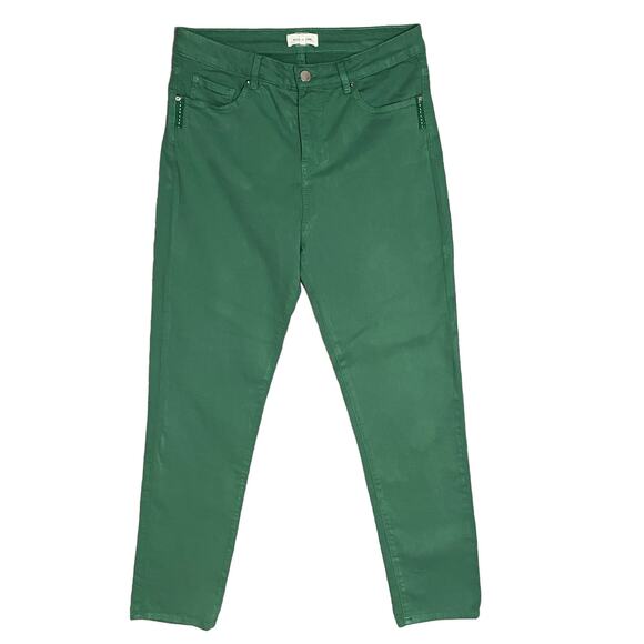 Gerard Darel Maya Cigarette Skinny Pants Jade Green Size FR 40 / Fits 31" Waist - Picture 1 of 12